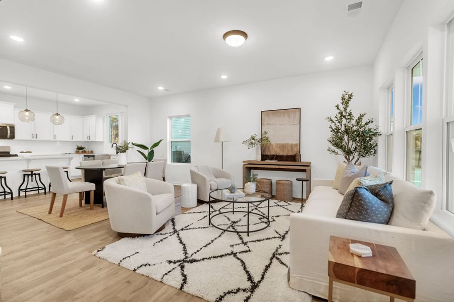 Furnished interior view inside a new home in Homecoming, Ravenel (Image 4).