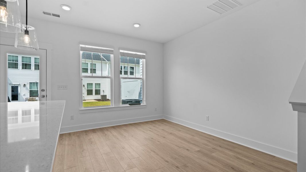 Memorable meals start in this exclusive dining area featuring elegant trim and natural light Memorable meals start in this exclusive dining area featuring elegant trim and natural light