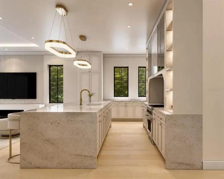 Furnished interior view inside a new home in , Orlando (Image 11).