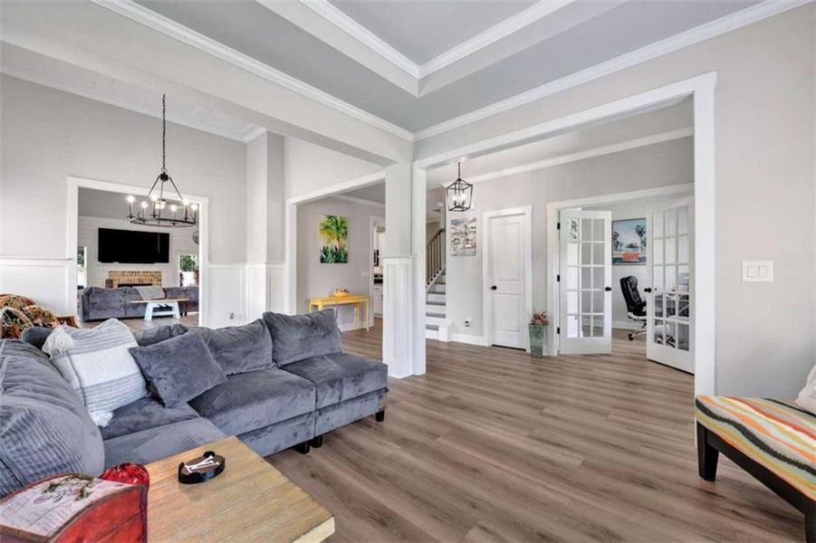 Furnished interior view inside a new home in , Monroe (Image 12).