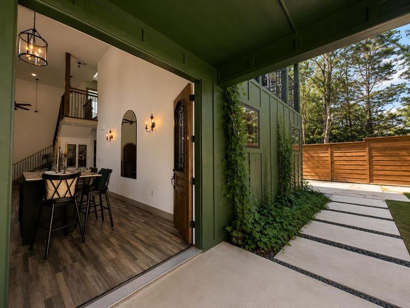 Exterior details and patio area of a home in , Dallas (Image 3).