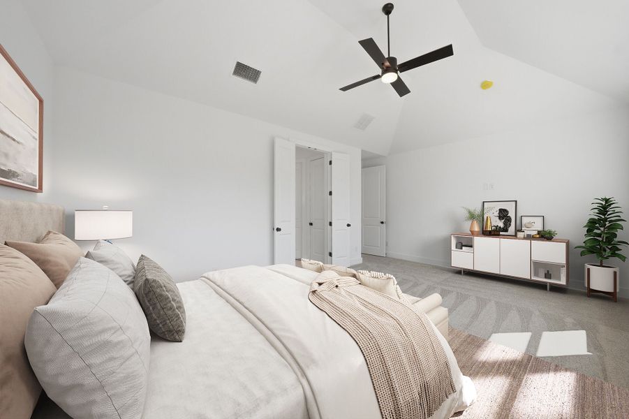 Furnished interior view inside a new home in Tavolo Park, Fort Worth (Image 17).