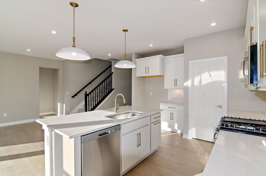 Representative furnished interior of a home built from the Amelia by Fischer Homes in Easton Park, Dallas (Image 7).