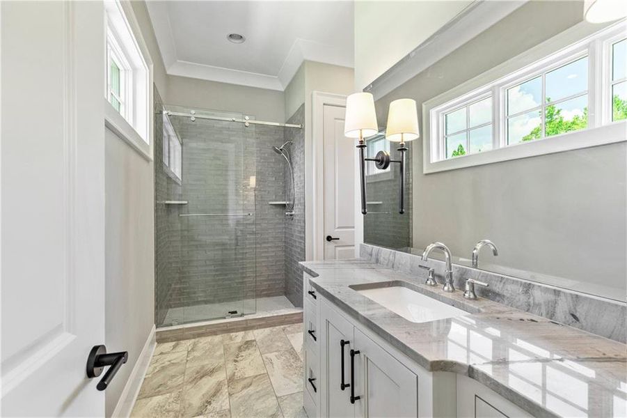 Furnished interior view inside a new home in , Newnan (Image 13).