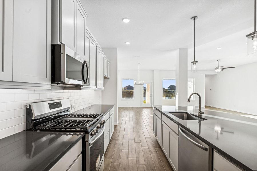 Furnished interior view inside a new home in Oakwood Estates, Waller (Image 9). Furnished interior view inside a new home in Oakwood Estates, Waller (Image 9).