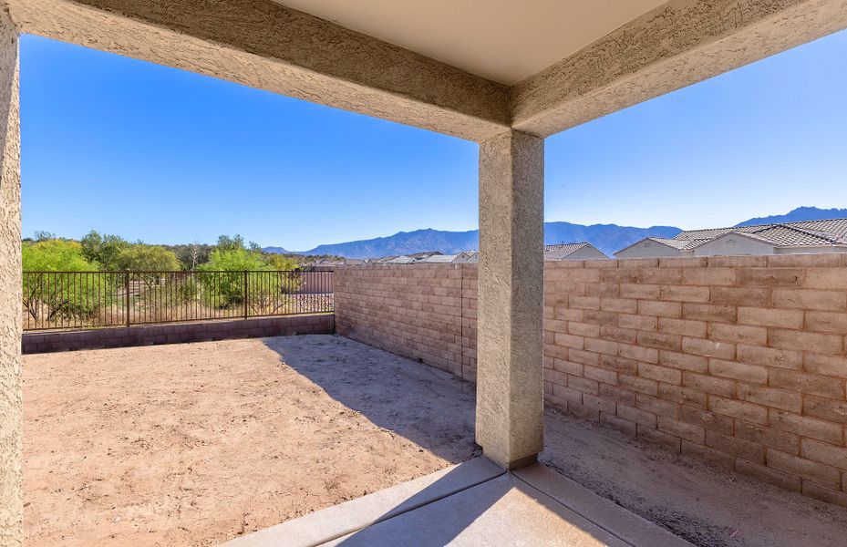 Exterior details and patio area of a home in Vistoso Canyon Estates, Oro Valley (Image 17).