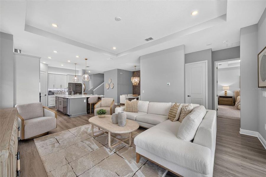 Furnished interior view inside a new home in Laureate Park, Orlando (Image 41). Furnished interior view inside a new home in Laureate Park, Orlando (Image 41).