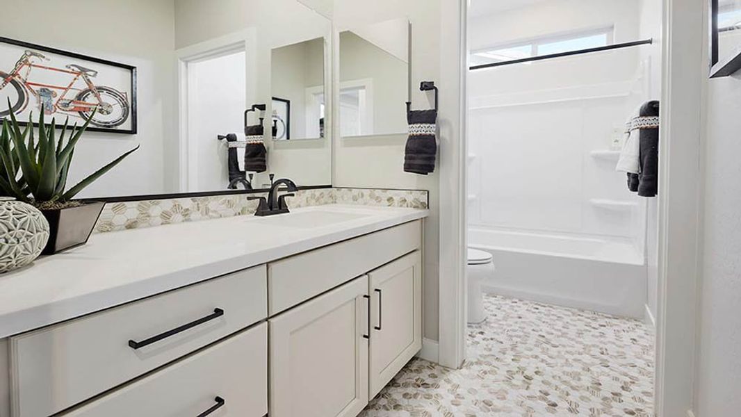 Representative furnished interior of a home built from the 45RM3 by Taylor Morrison in Almeria at Rancho Mercado, Surprise (Image 10). Representative furnished interior of a home built from the 45RM3 by Taylor Morrison in Almeria at Rancho Mercado, Surprise (Image 10).