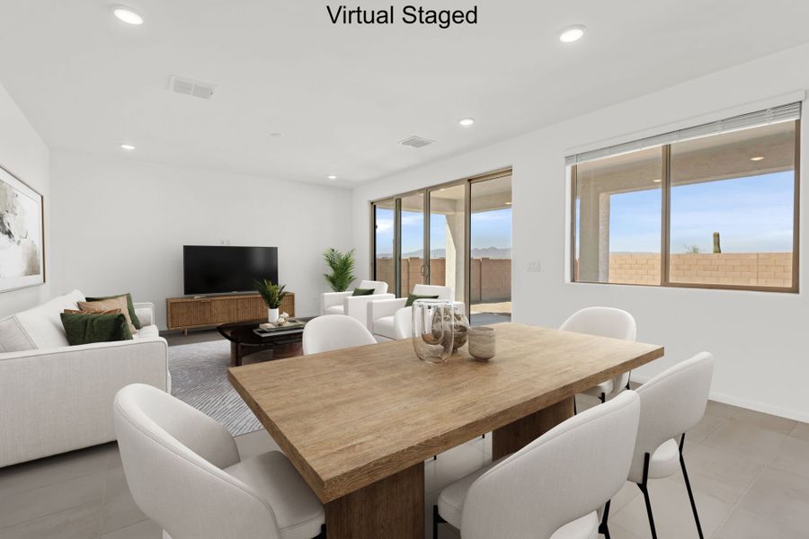 Furnished interior view inside a new home in Silverbell Ridge, Marana (Image 6).
