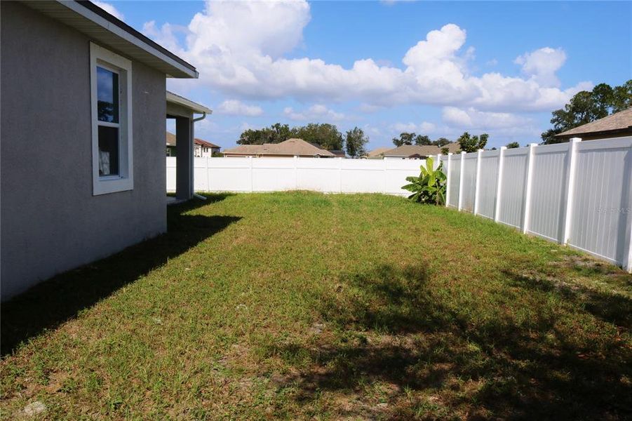 FENCED BACKYARD