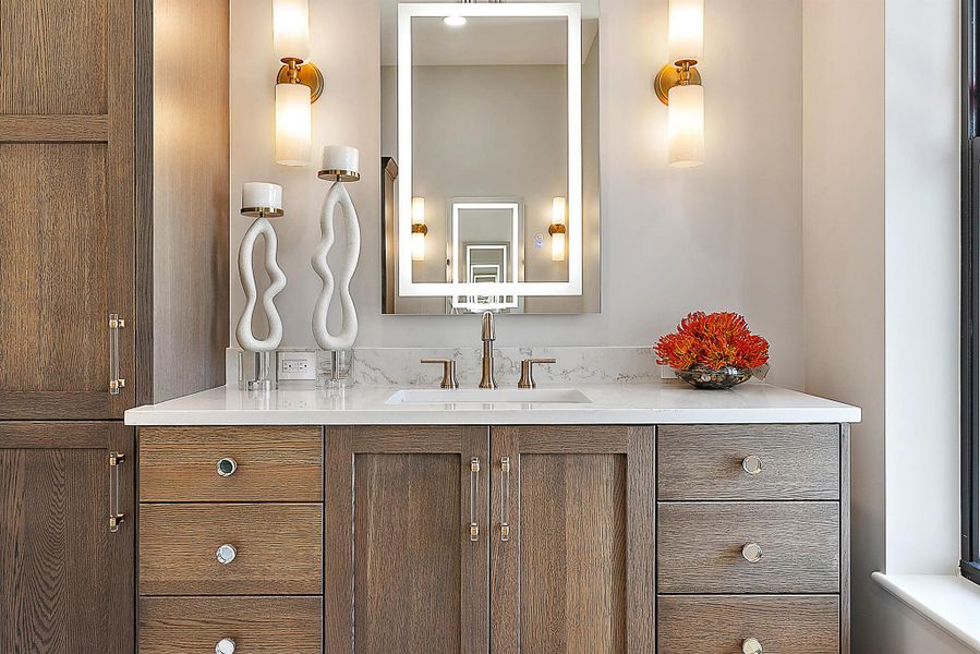 Furnished interior view inside a new home in , Tequesta (Image 8).