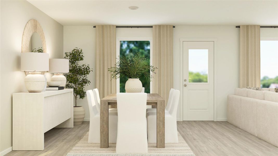 Furnished interior view inside a new home in The Ridge at Knob Creek, Temple (Image 3).