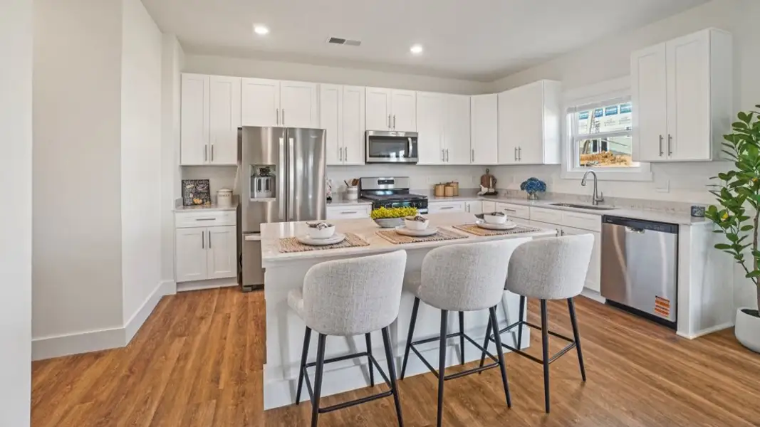 Furnished interior view inside a new home in Keebler Meadows, Johnson City (Image 5). Furnished interior view inside a new home in Keebler Meadows, Johnson City (Image 5).