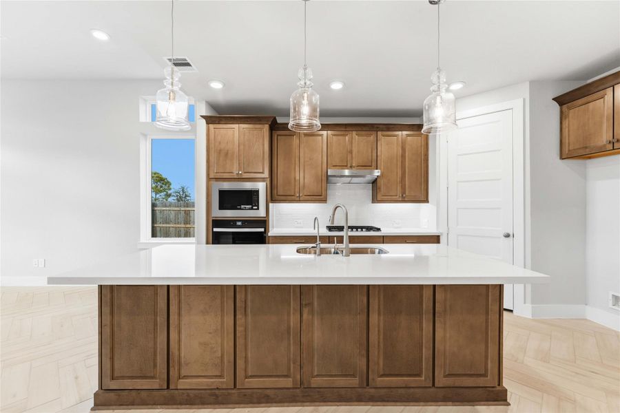 Furnished interior view inside a new home in Elyson, Katy (Image 11).