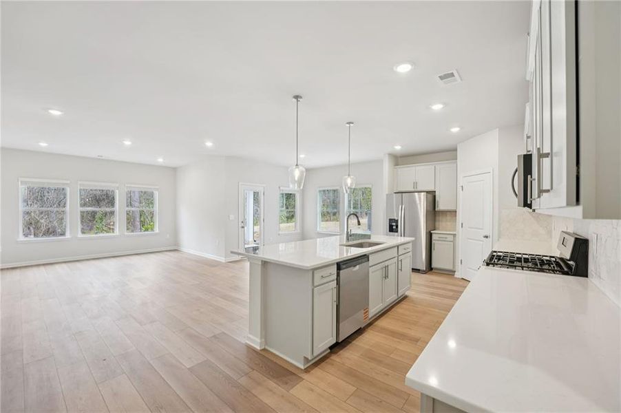 Furnished interior view inside a new home in Westmont Preserve, Powder Springs (Image 18).
