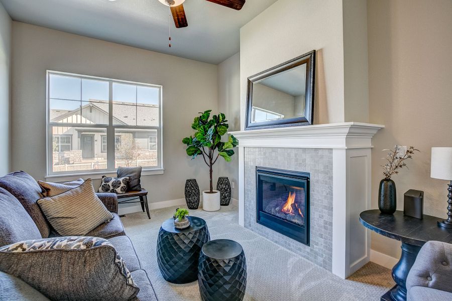 Representative furnished interior of a home built from the The Camden by Landmark Homes in The Lakes at Centerra, Loveland (Image 3). Representative furnished interior of a home built from the The Camden by Landmark Homes in The Lakes at Centerra, Loveland (Image 3).
