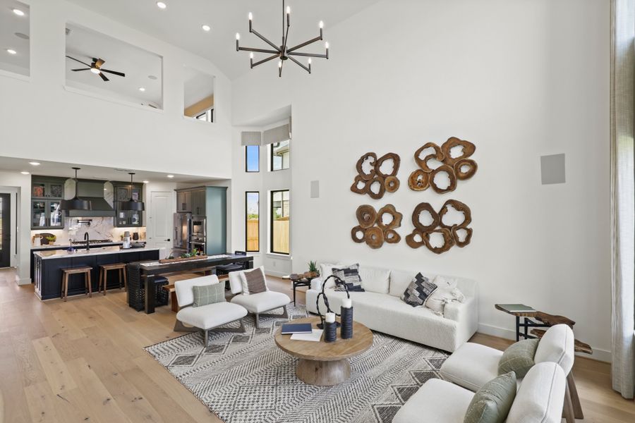 Furnished interior view inside a new home in Harvest Green 50', Richmond (Image 11).