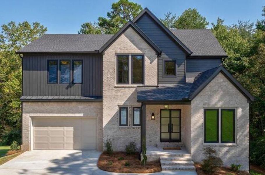 Front exterior of a new home in , Cumming, GA, highlighting curb appeal (Image 26). Front exterior of a new home in , Cumming, GA, highlighting curb appeal (Image 26).