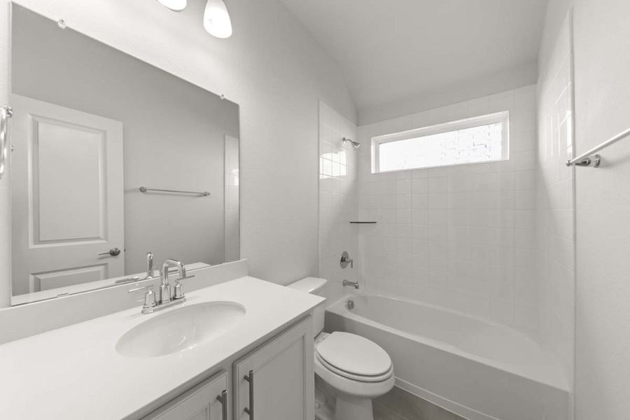 Furnished interior view inside a new home in Creekview Meadows, Pilot Point (Image 10).