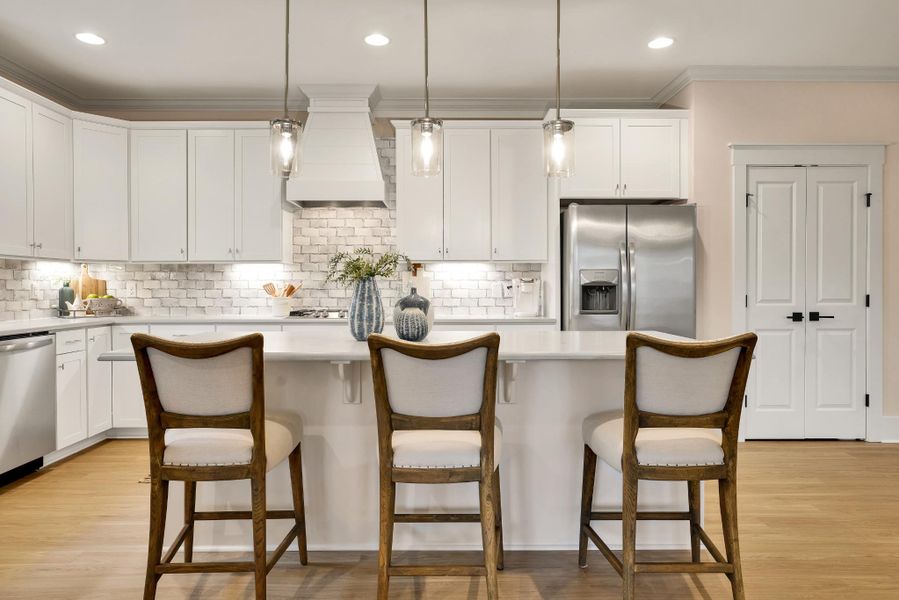 Representative furnished interior of a home built from the Harrison by Bill Clark Homes in Sidbury Landing, Wilmington (Image 14).