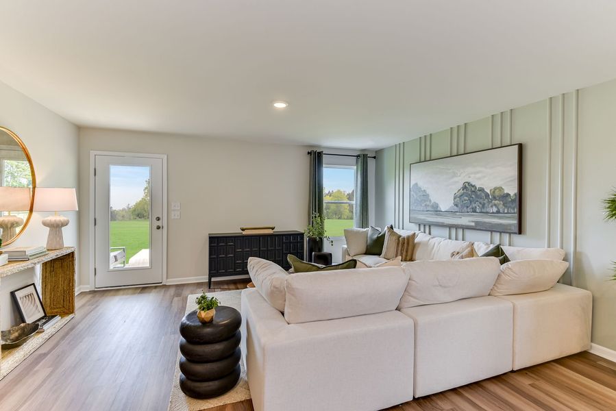 Furnished interior view inside a new home in Essence at Whiskey Run, New Ellenton (Image 24). Furnished interior view inside a new home in Essence at Whiskey Run, New Ellenton (Image 24).
