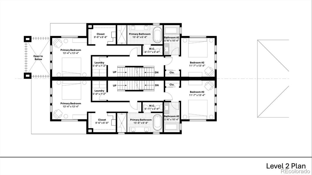 2D floor plan layout of this home in , Denver, CO (Image 10).