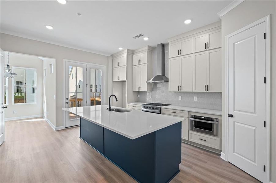 Furnished interior view inside a new home in The Village at River Green, Canton (Image 7). Furnished interior view inside a new home in The Village at River Green, Canton (Image 7).