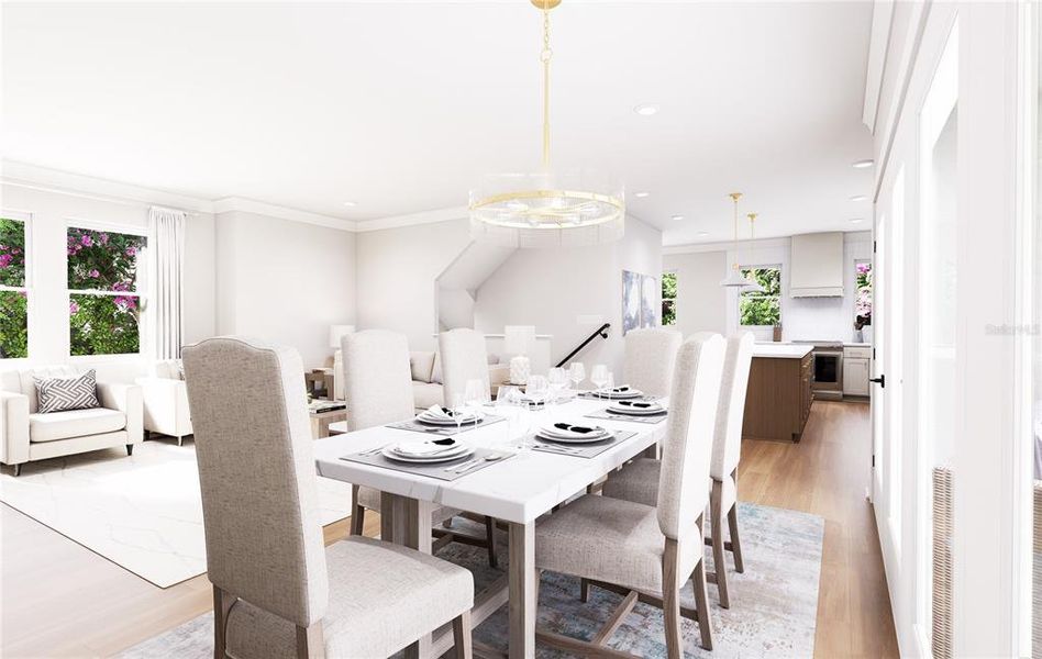 Furnished interior view inside a new home in Blanc, St. Petersburg (Image 11).