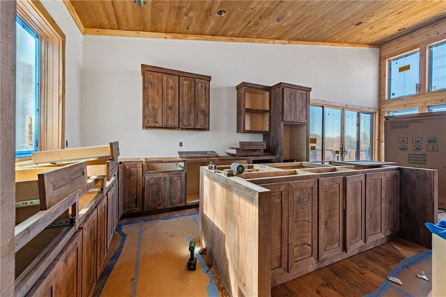 In-progress construction of a new home in , Blue Ridge, GA (Image 16).