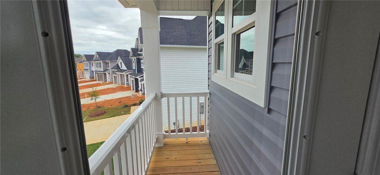 Exterior details and patio area of a home in Brownstone Park, Easley (Image 2).