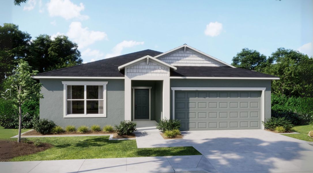 Representative exterior photo of a completed home built from the Maple by Maronda Homes in Leesburg & Tavares, Mount Plymouth, FL (Image 18). Representative exterior photo of a completed home built from the Maple by Maronda Homes in Leesburg & Tavares, Mount Plymouth, FL (Image 18).