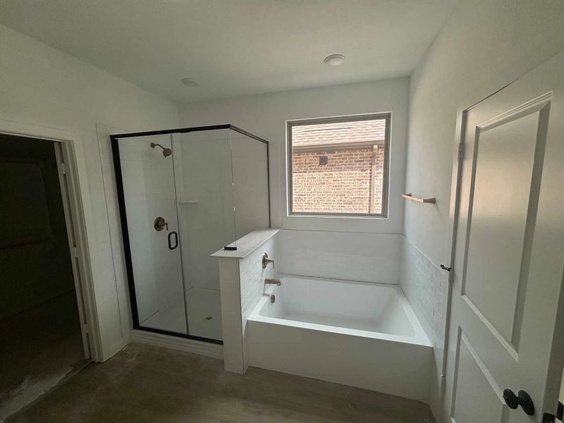 Primary Bathroom Construction Progress featuring the Serene Collection