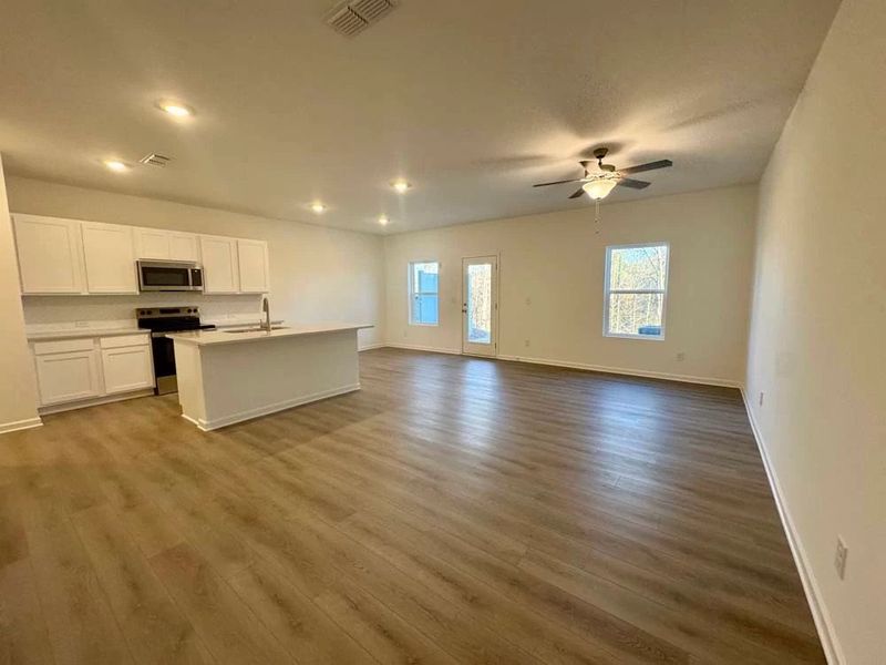 Family Room & Kitchen