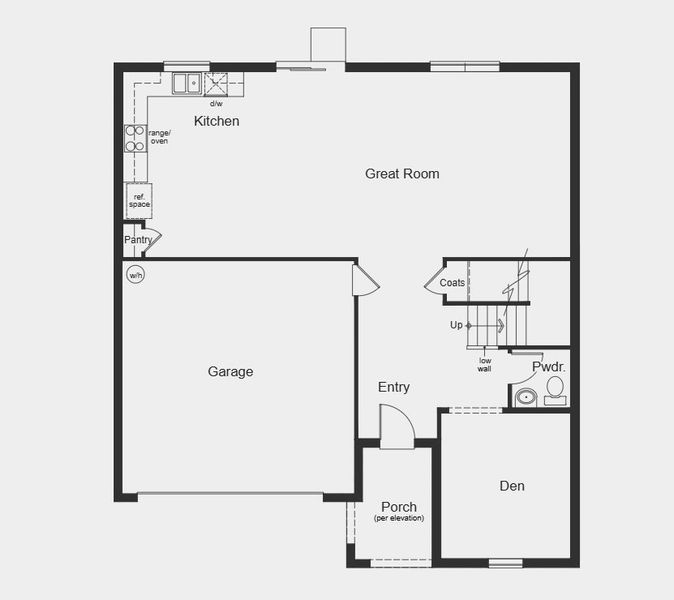 2D floor plan layout for the 2566 Modeled by KB Home in Reserve at Forest Lake II, Lake Wales, FL (Image 5).