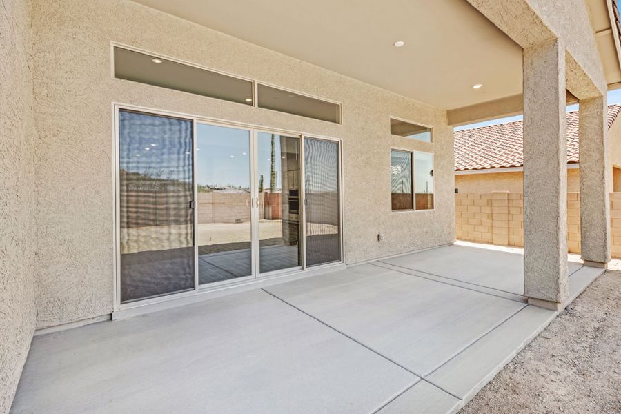 Exterior details and patio area of a home in Saguaro Reserve II, Marana (Image 2).