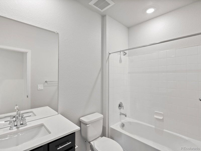 Furnished interior view inside a new home in Poudre Heights: The Alpine Collection, Windsor (Image 10).