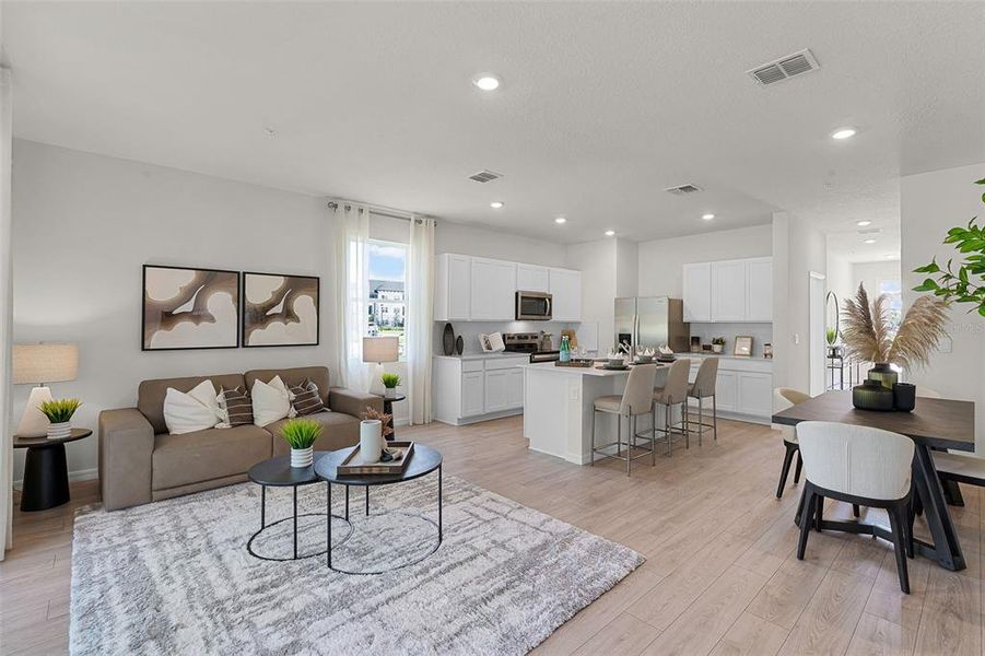 Furnished interior view inside a new home in , Orlando (Image 8). Furnished interior view inside a new home in , Orlando (Image 8).