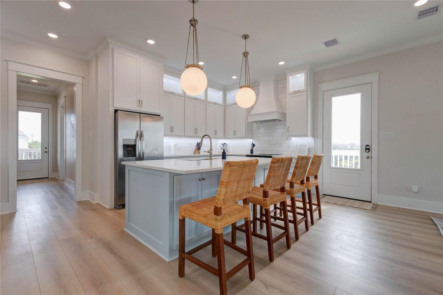 Furnished interior view inside a new home in , Galveston (Image 10).