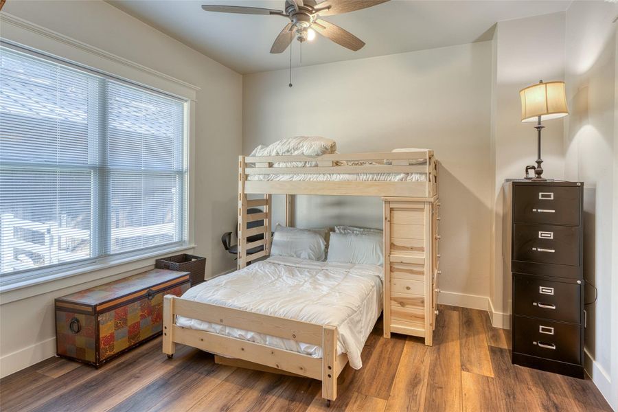 Casita bedroom with attached full bath Casita bedroom with attached full bath