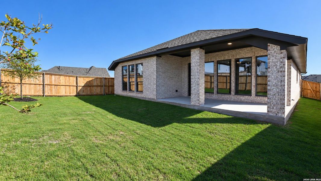 Exterior details and patio area of a home in Mayfair, New Braunfels (Image 23).