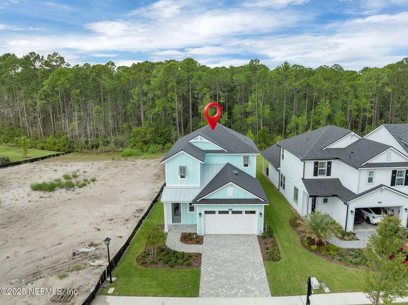 Exterior details and patio area of a home in Reflections at Nocatee, Ponte Vedra (Image 31).