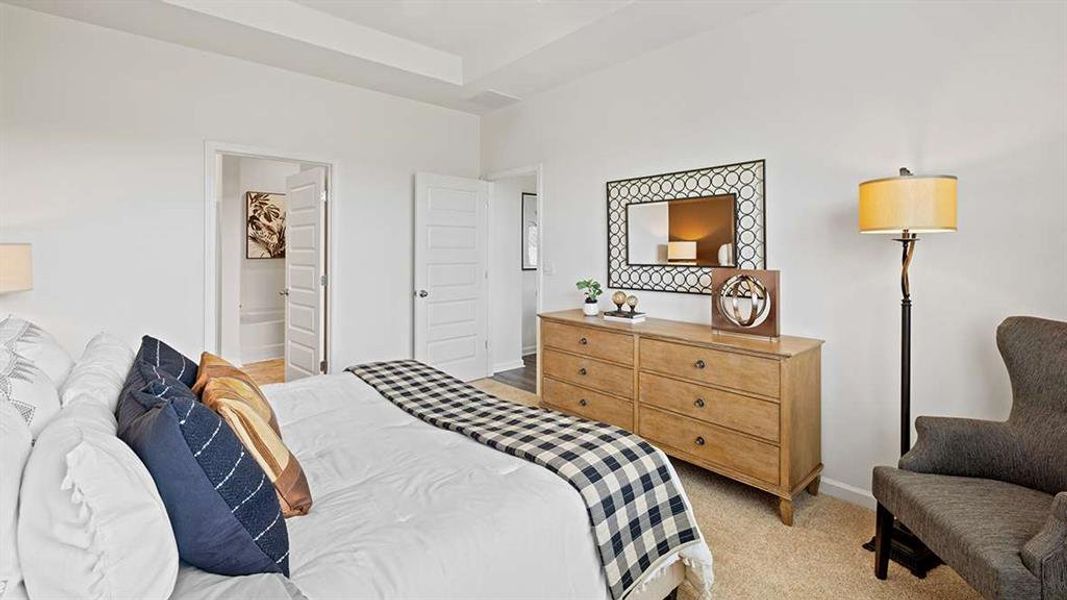 Furnished interior view inside a new home in The Preserve at Agricultural Village, Perry (Image 10). Furnished interior view inside a new home in The Preserve at Agricultural Village, Perry (Image 10).