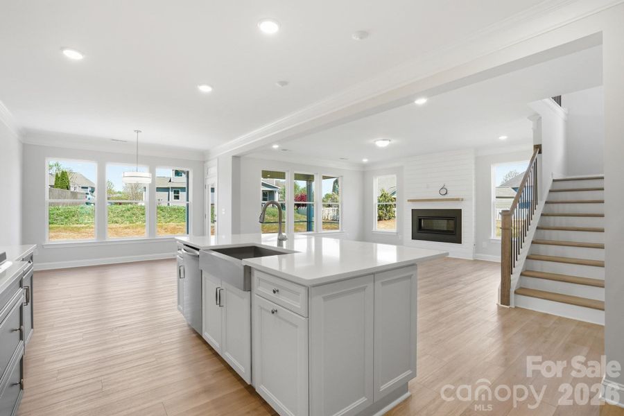Furnished interior view inside a new home in Robinson Oaks, Gastonia (Image 10).