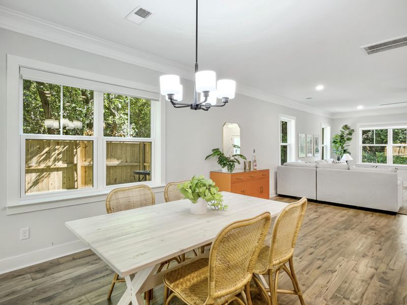 Furnished interior view inside a new home in , James Island (Image 19).