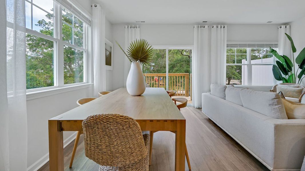 Furnished interior view inside a new home in Indigo Preserve Townhomes, Leland (Image 8).