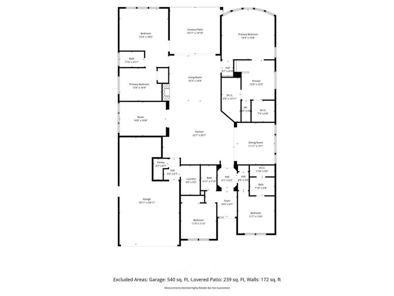 2D floor plan layout of this home in Westwood, League City, TX (Image 5).