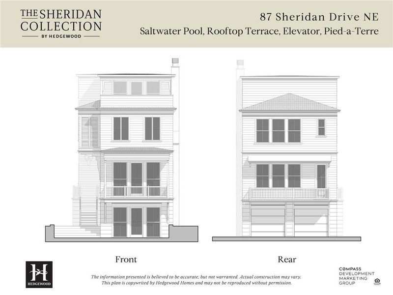 Exterior rendering of this home design in Sheridan, Atlanta, GA (Image 5).