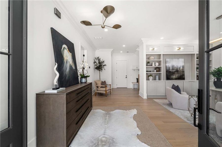 Furnished interior view inside a new home in Echo at Crabapple, Milton (Image 13).