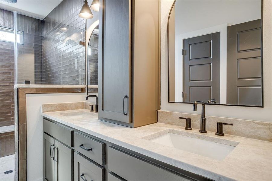 Dual vanity, walk-in shower, and luxury finishes — your dream primary suite awaits. Dual vanity, walk-in shower, and luxury finishes — your dream primary suite awaits.