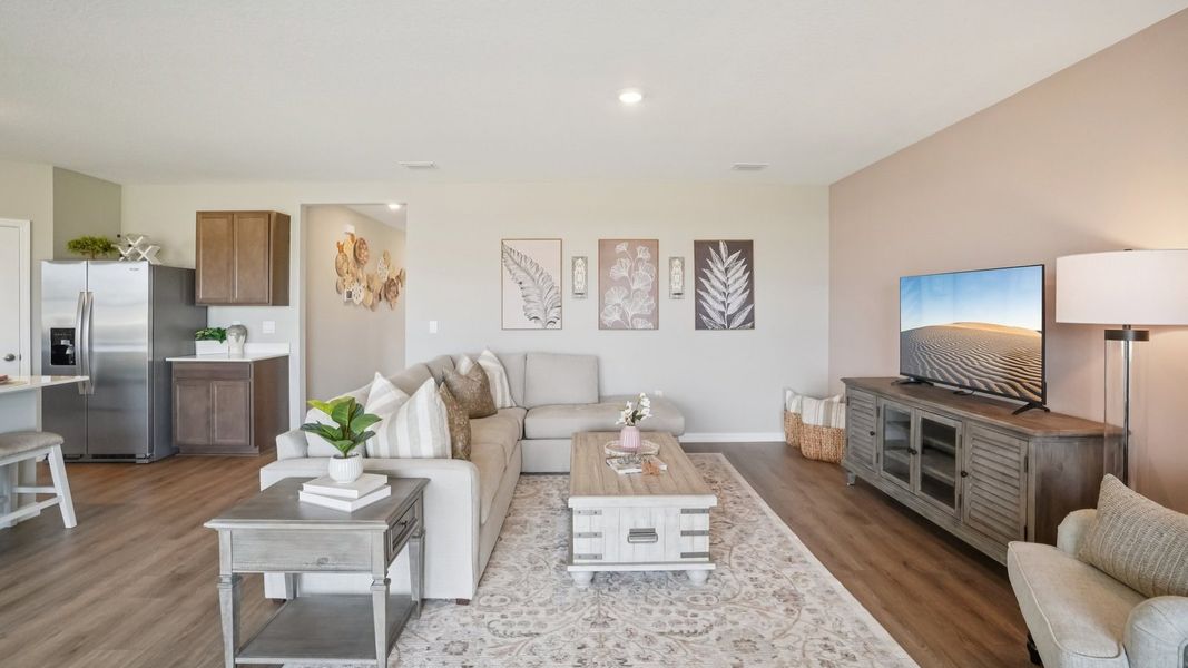 Representative furnished interior of a home built from the Madison by D.R. Horton in Summit View, Dade City (Image 6).